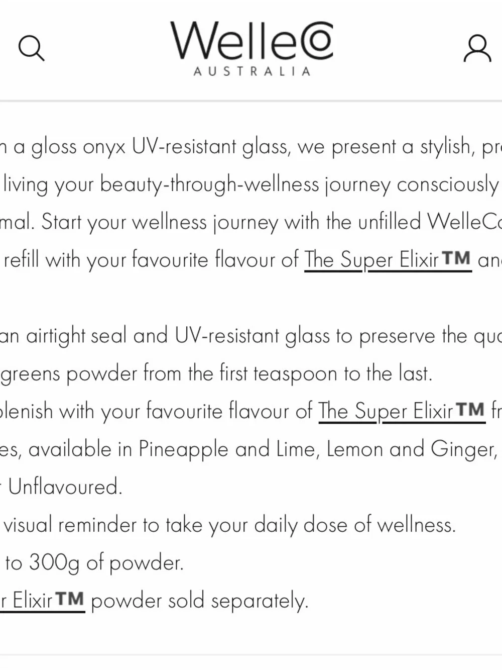 Elle Black The Super Elixir Daily Greens Jar